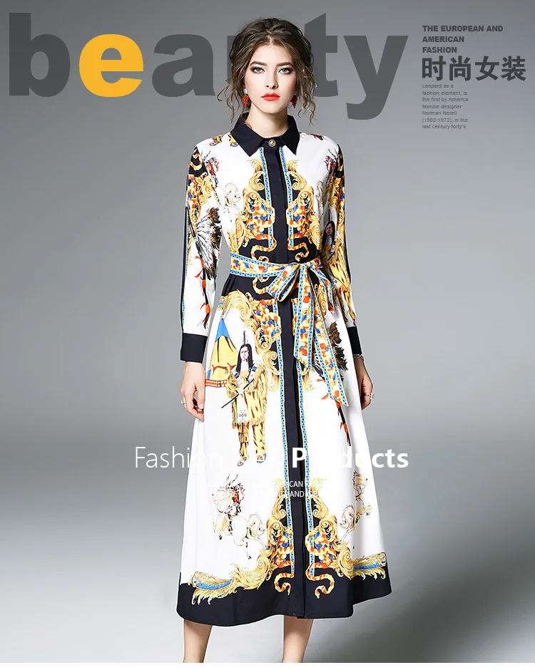 Новое поступление фирменный дизайн Винтаж длинные платья Элегантный Для Женщин