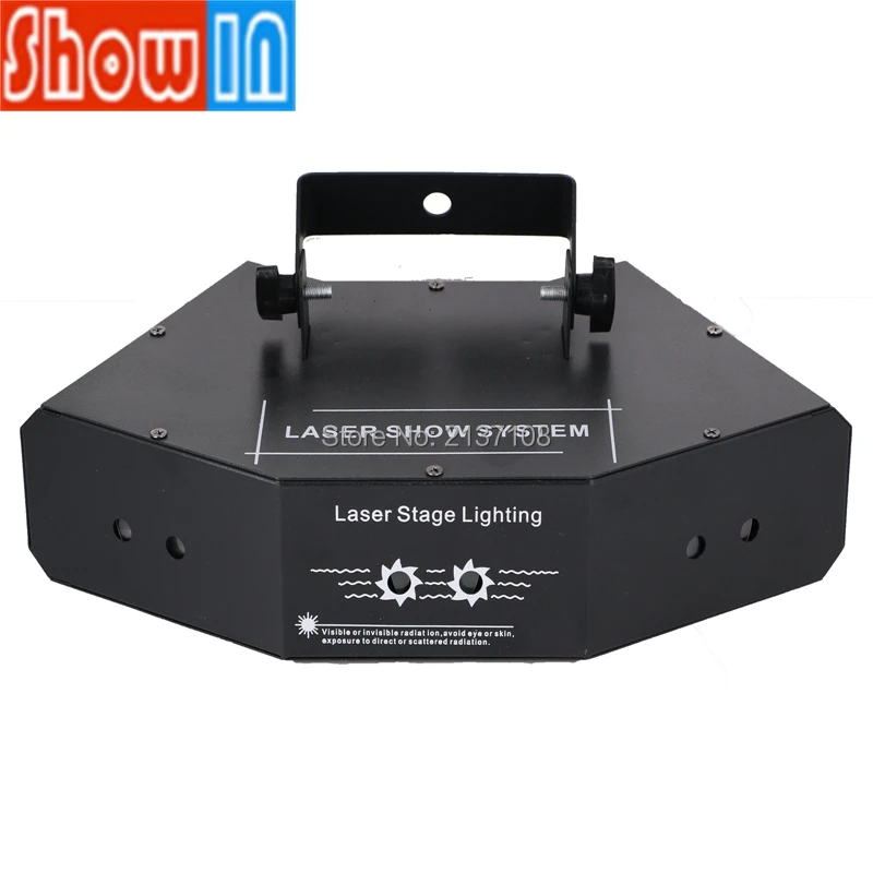 Светодиодный лазерный фонарь с шестью линзами RGB для диджея дискотеки бара KTV