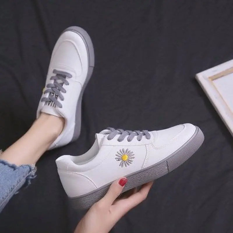 

Женская обувь 2020 весна/осень дышащая прошитая модная женская обувь белые осенние туфли на плоской подошве для женщин обувь для осени