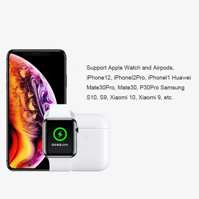 

15W For IPhone 12 Mini Pro Max Magnetic Wireless Charger Folding Magnetic Dual-Charge For Magsafe Quick Wireless Charger