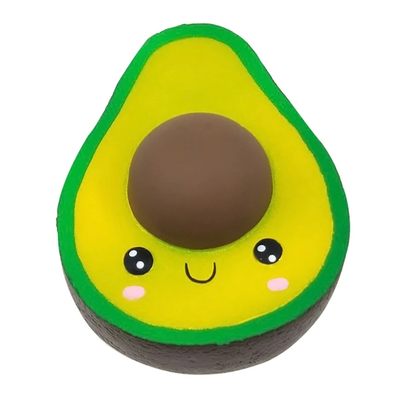 

A5YC 1Pc Cartoon Squishy Rebound Simulation Chocolate Pinch Toy, Soft Avocado Decompression Toy for Kids Toddlers or Adults