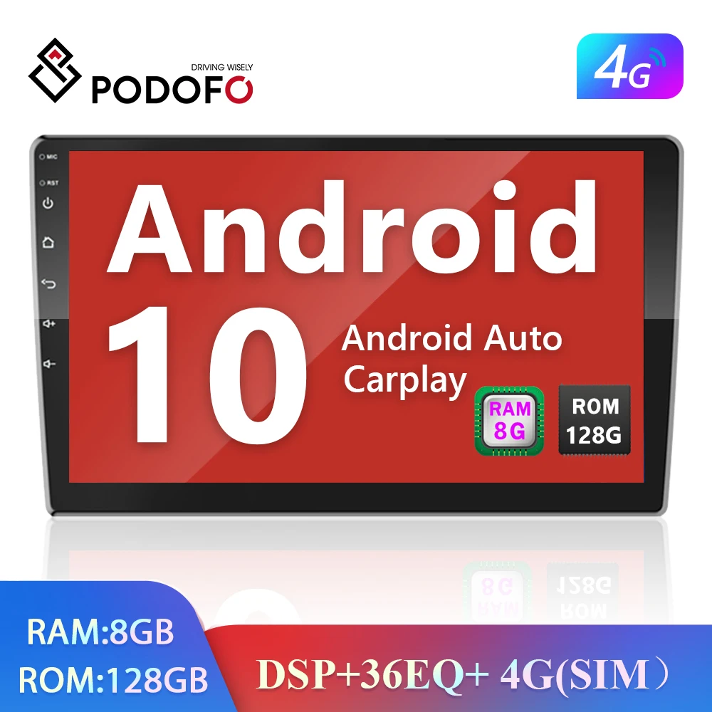 $58.99 Podofo 8G 128G 2din Car Android Radio Multimedia Player 9
