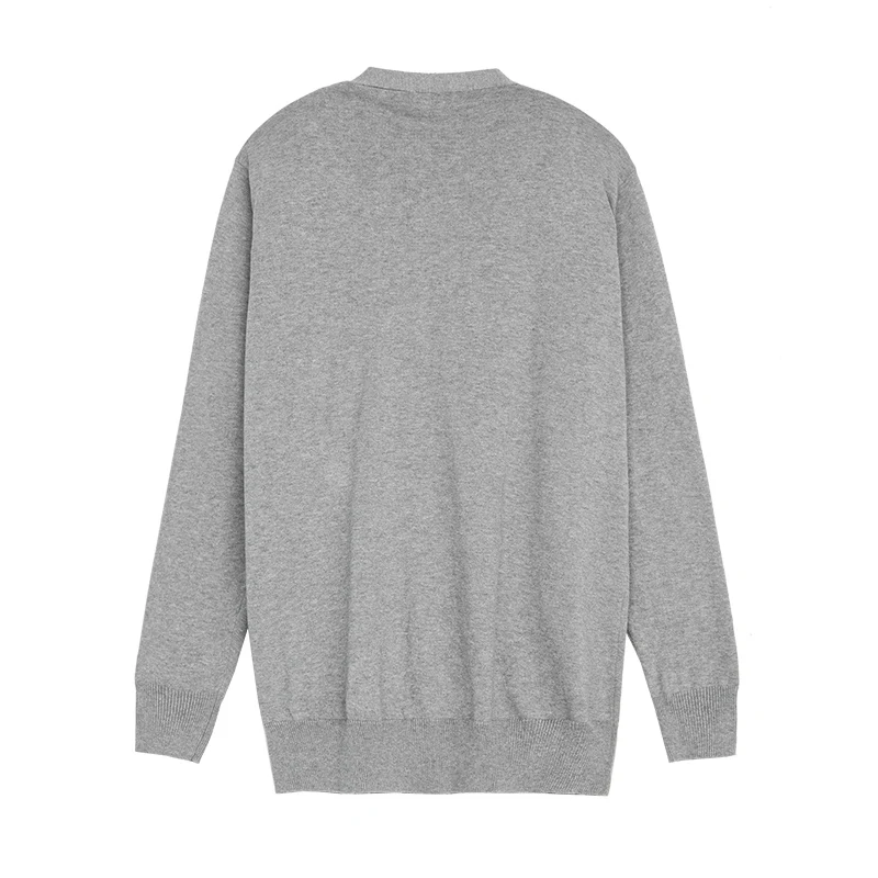 Мужской свитер на пуговицах куртка с v образным вырезом мужской серый кардиган