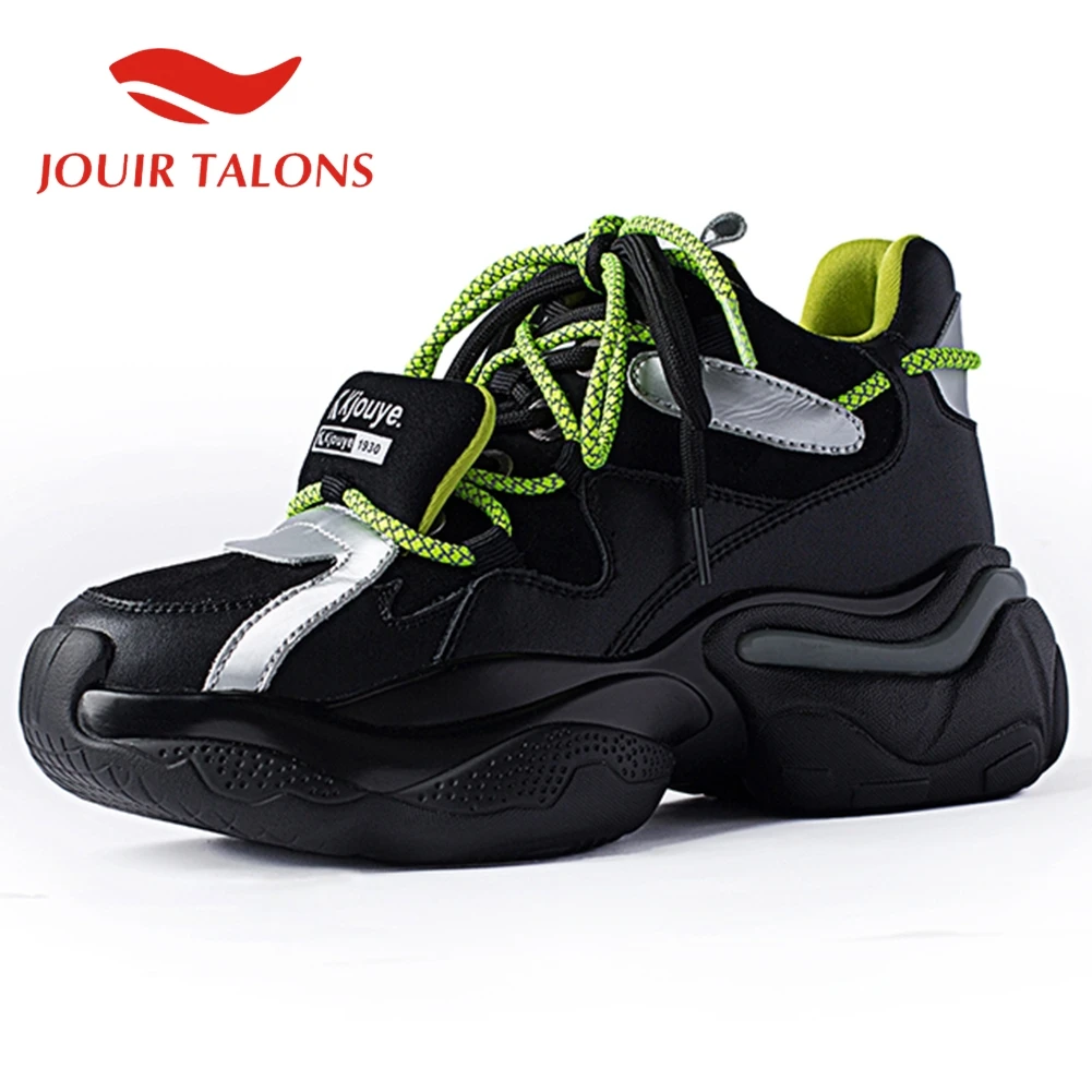 

JOUIR TALONS/Женская обувь большого размера 40; Повседневные разноцветные дышащие осенние кроссовки на плоской платформе с круглым носком