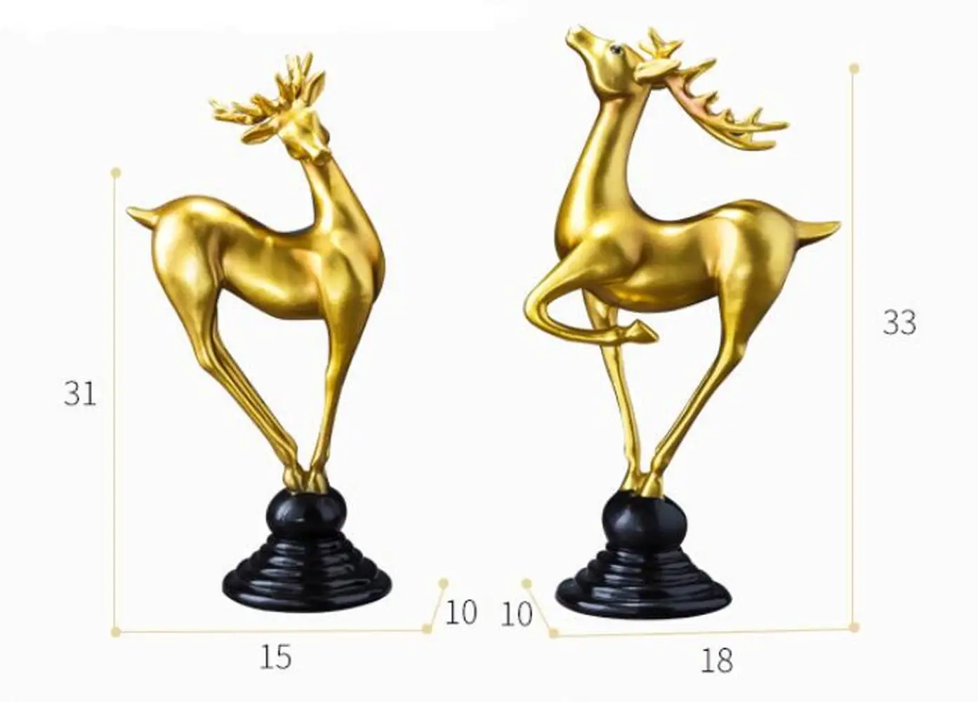 

A PAIR DEER ORNAMENTS NORDIC HOME FURNISHING HOME LIVING ROOM WINE CABINET CREATIVE TV CABINET OFFICE DESKTOP AP5111414