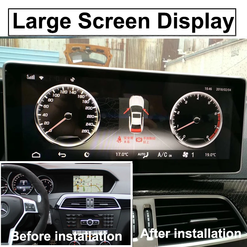 Автомобильный мультимедийный плеер Liislee NAVI для Mercedes Benz MB C Class W204 2011 2012 2013 2014
