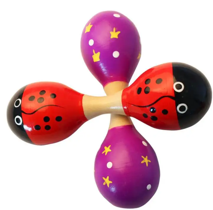 Музыкальные инструменты миниатюрный деревянный шар детские игрушки Ударные