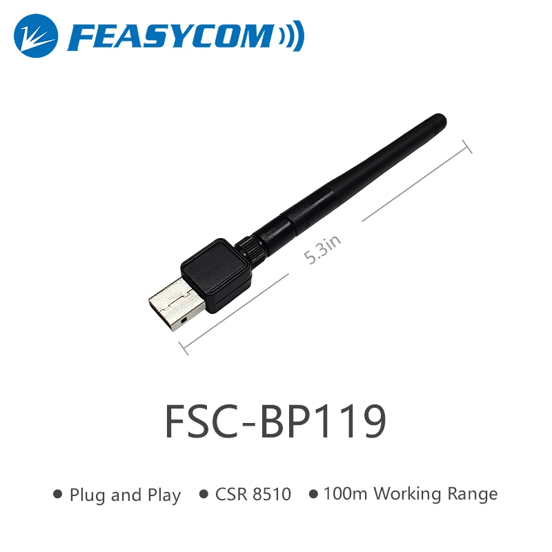 Dongle sem Fio Adaptador para Windows 100m de Longa Distância Bluetooth 10 8 7 xp Vista Usb 4.0 Csr