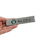 Автомобильные декоративные наклейки с логотипом, 3D алюминиевая эмблема, значок, наклейка для Skoda Octavia 2 3 A7 Rapid Kodiaq Fabia Superb Kamiq