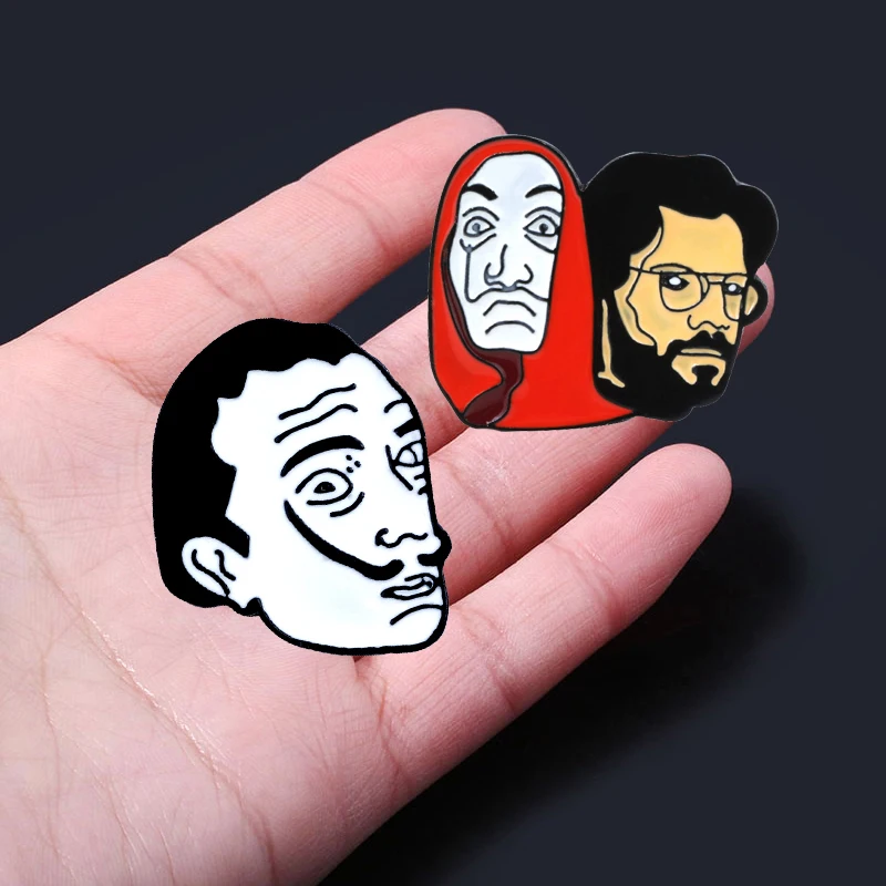 Классические эмалевые Броши с изображением телевизора эмалированные значки