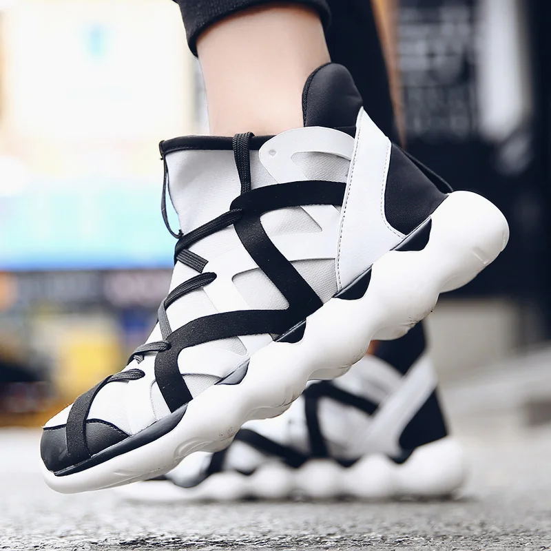 

Unisex running Shoes High Top Sports Training Lightweight Sneakers men Comfortable Athletic Flats Breathable Footwear Size 38-47