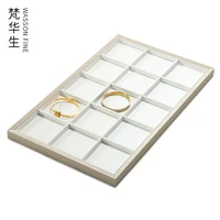new pu leather bracelet tray counter display props tray display jewelry display props look at the pallet