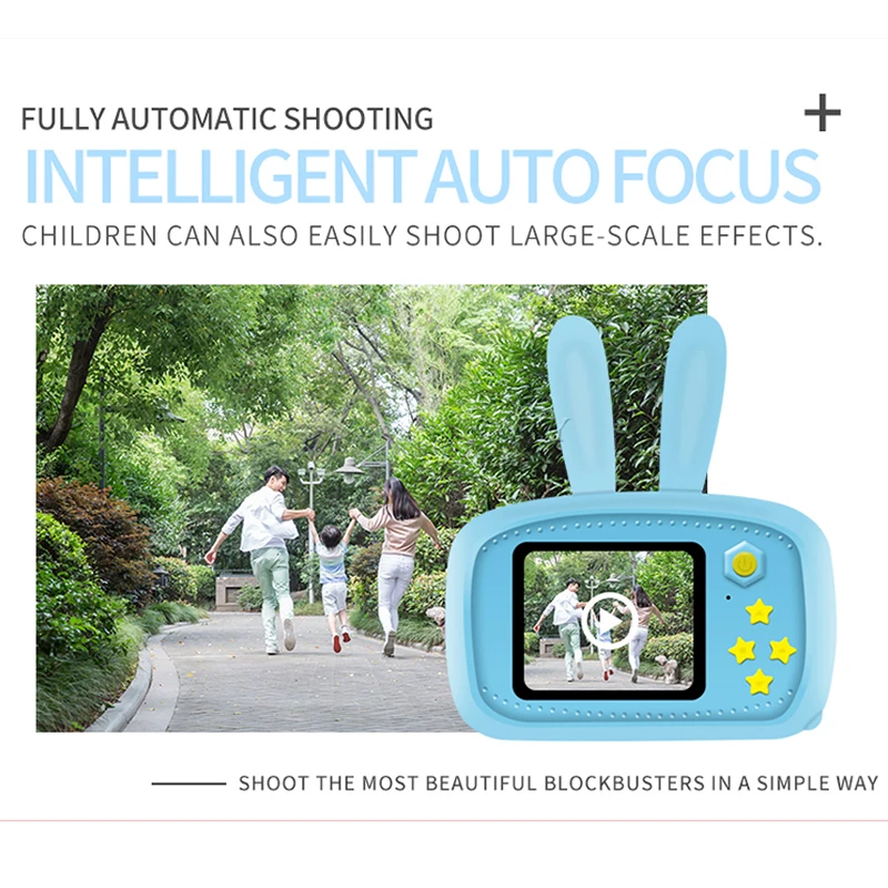 Cute Cartoon Children Camera 2.0 inch Mini Digital Video Camcorder HD 1080P Photography Vlog Kids Toy Gift Micro Cam Videocamera |