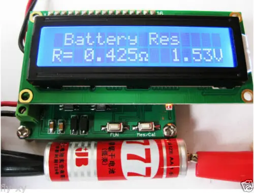 Измеритель сопротивления внутреннего аккумулятора Вольтметр + измеритель