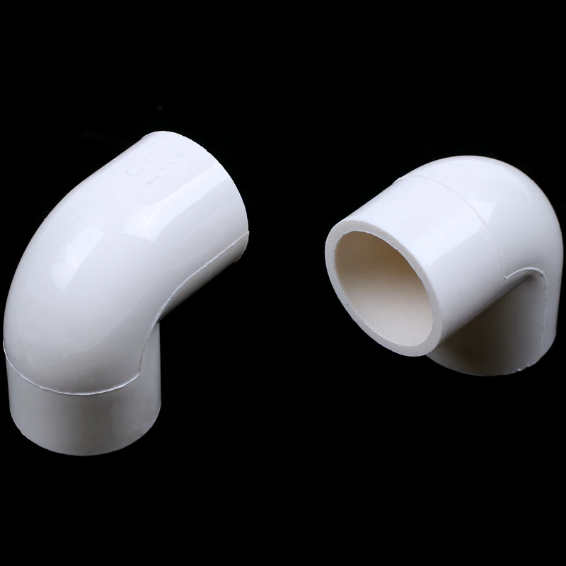 

5 Pieces 20mm Dia 90 Angle Degree Elbow PVC Pipe Fittings Adapter Connector White