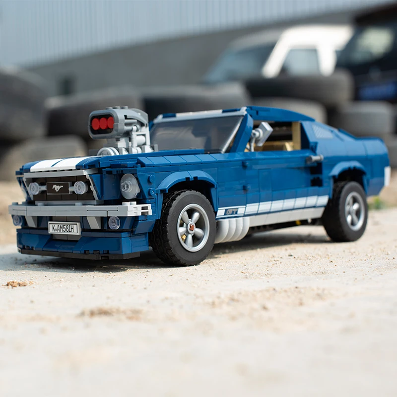 Technic Creator Expert 21047 машинка из конструктора совместима 10265 Ford Mustang 1967 игрушки Кирпичи Рождественский подарок