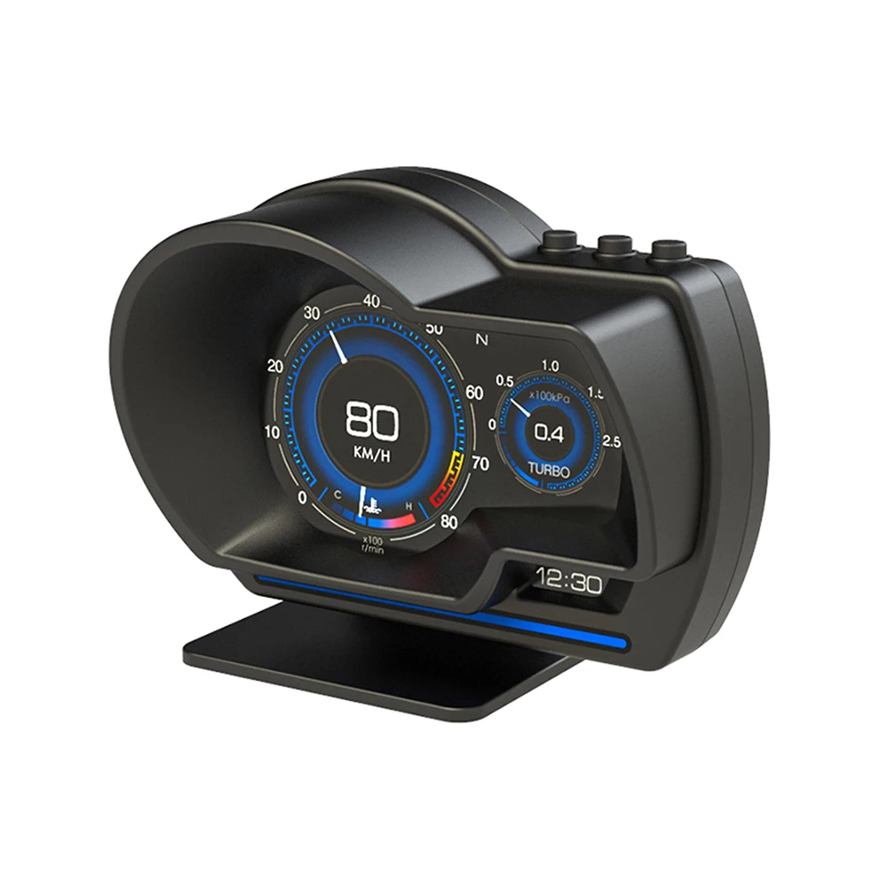 

High Quality 2021 Car HUD Head up Display Odometer спидометр автомобиля OBD2 GPS Dual System Speedometer тахометр автомобильный
