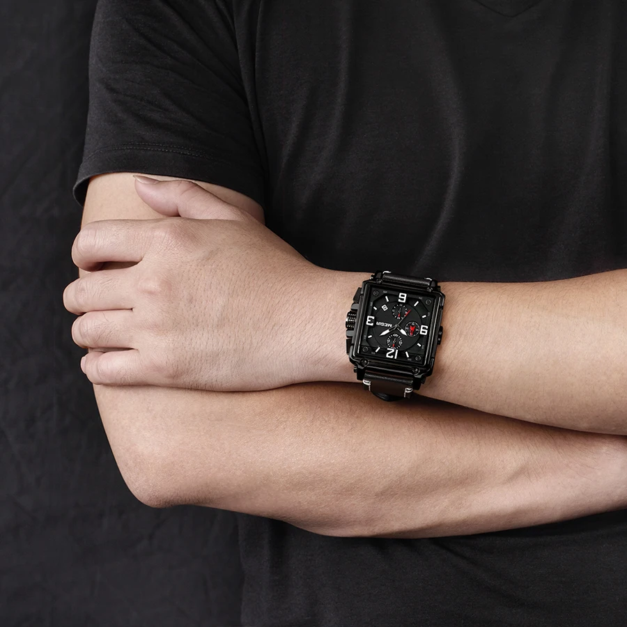 Часы наручные MEGIR Мужские кварцевые модные роскошные деловые