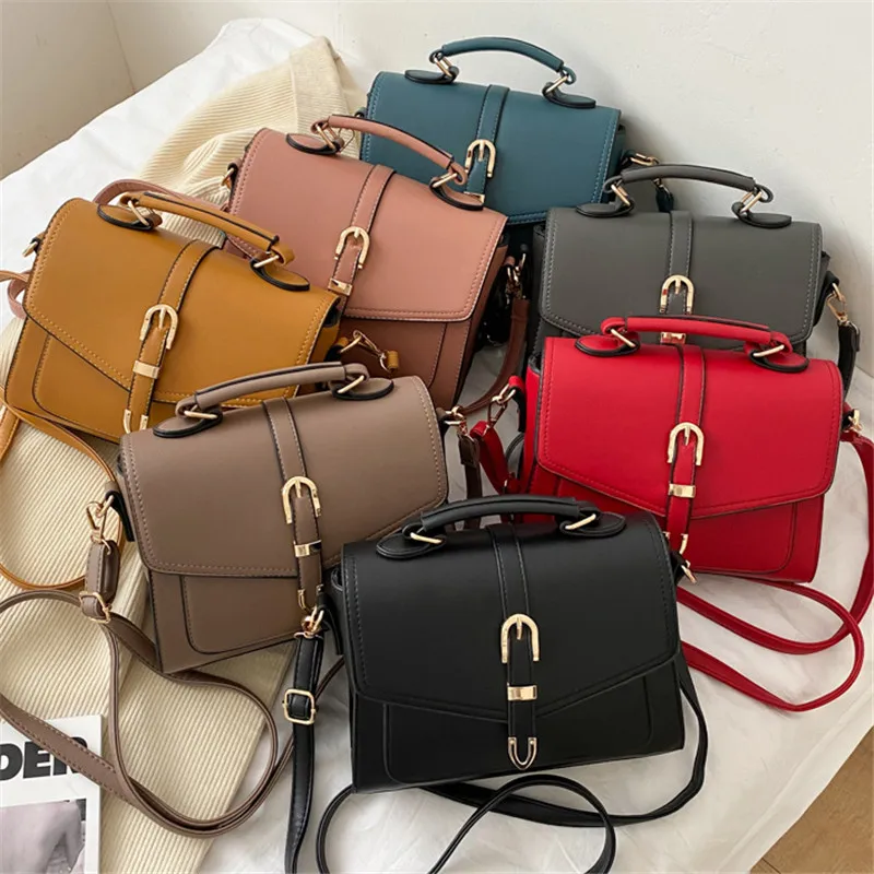 

Women Shoulder Bag Small Simple Ladies Crossbody Bag Square Fashion Youth High Quality Bag Brown For Work Shopping Wild