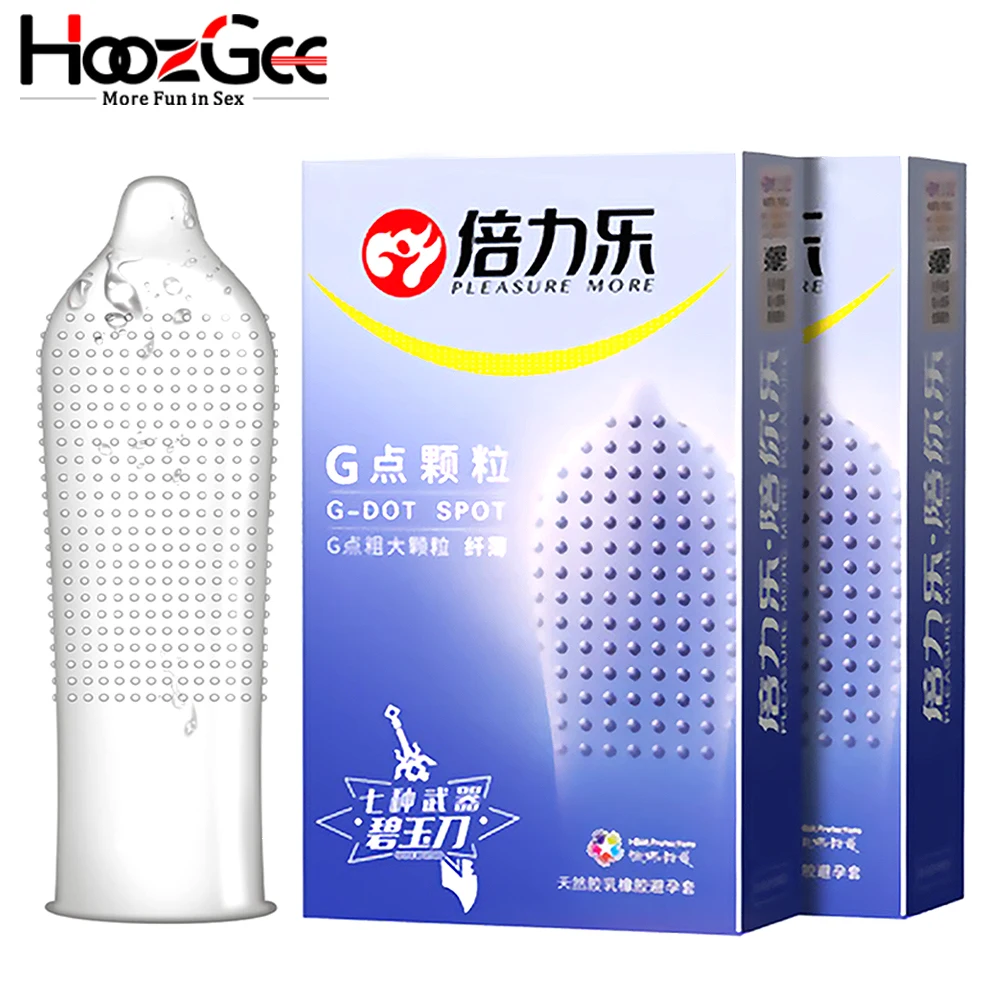 HoozGee большие искусственные презервативы с шипами смазанные для мужчин