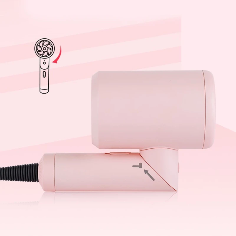 

Professional Blow Dryer 220V Electric Hammer Hair Dryer Negative Ion Blue light Mini Blower Dry Hairdryer Strong Wind
