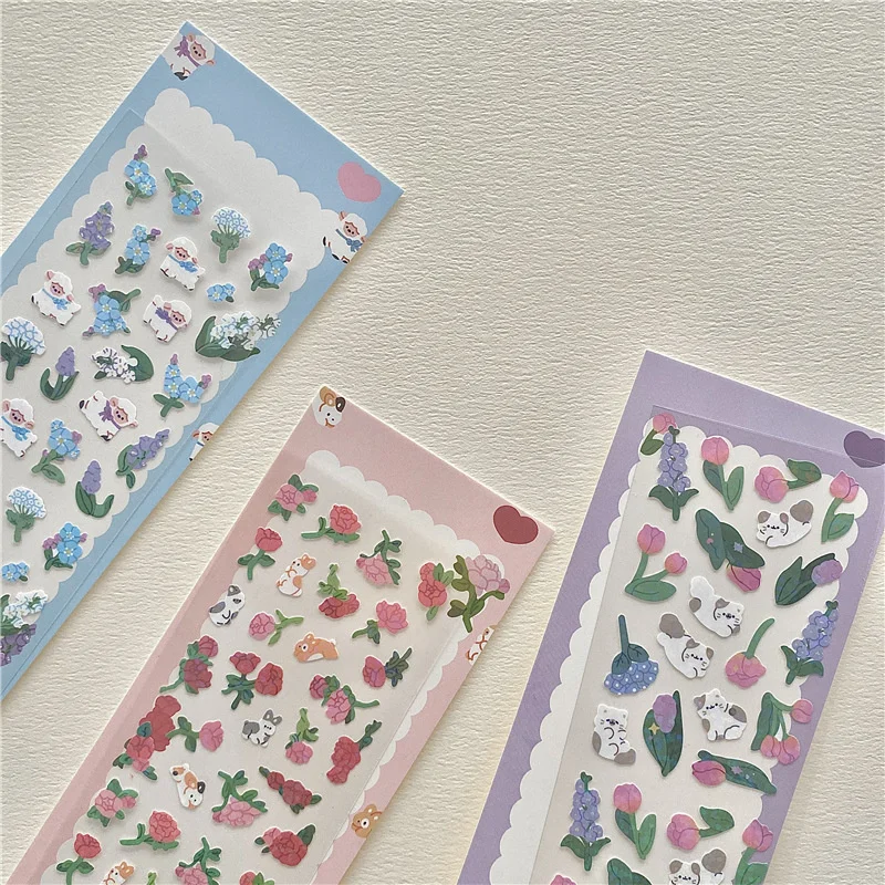 

Корейский стиль, животные, розы, блестящие звезды, карты, самодельные Украшения, наклейки, листы