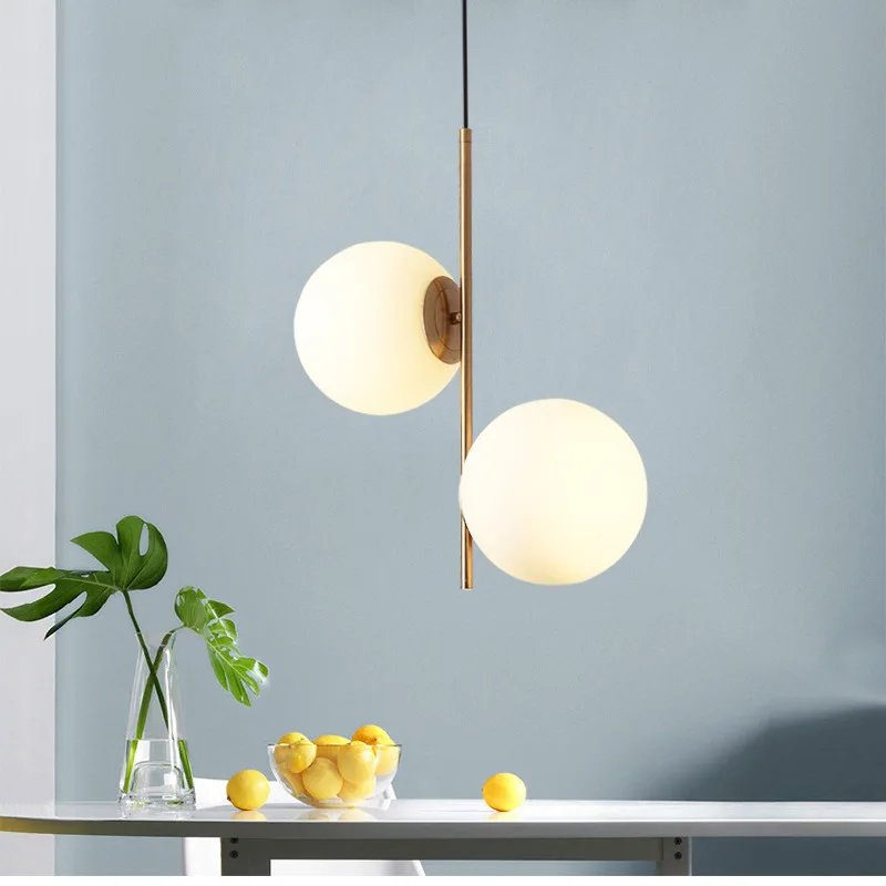 Скандинавский шар люстра для гостиной ресторана ретро креативное американское