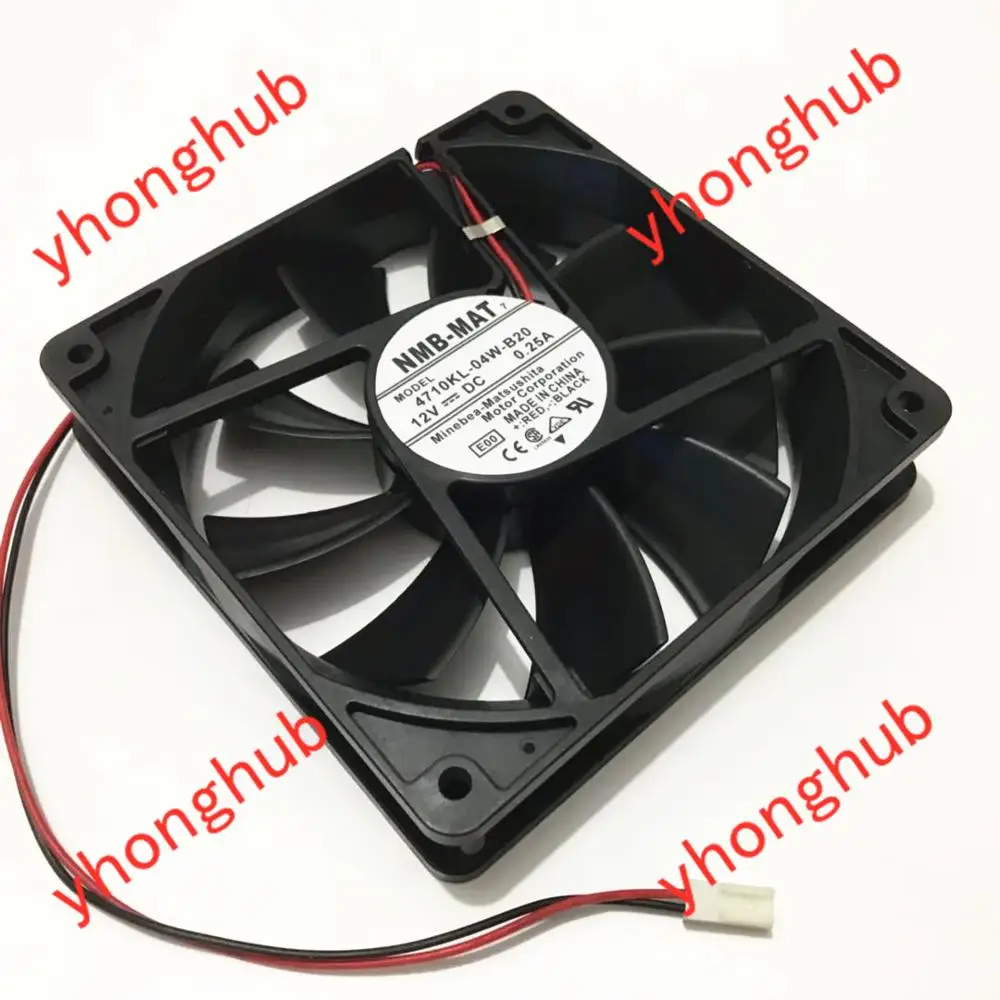 NMB MAT 4710KL 04W B20 E00 DC 12V 0.25A 2 проводной 120X120X25mm Сервер вентилятор охлаждения|square fan|server
