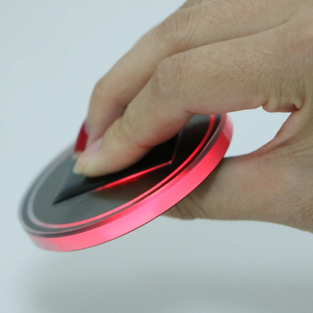 

LED Cup Holder Pad Solar Powered LED Cup Mat Car Atmosphere Lamp Decoration Lights for Car Accessories Party Red