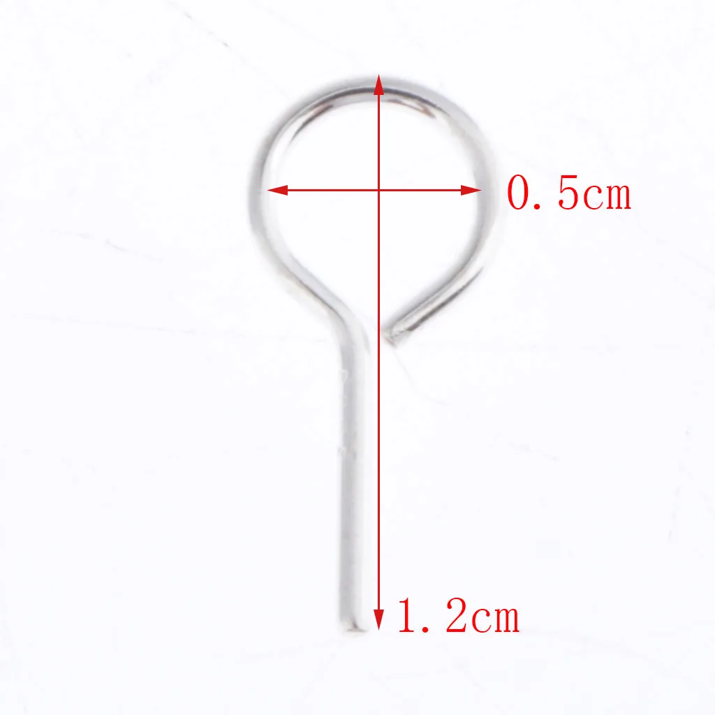

10pcs 12mm Silver Eye Pin Jewelry Making Findings DIY Charms Pendant Peg Pin