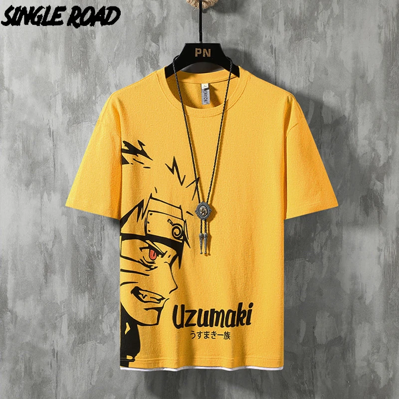 SingleRoad Мужская футболка для мужчин 2021 летний топ Графический аниме Dragon Ball