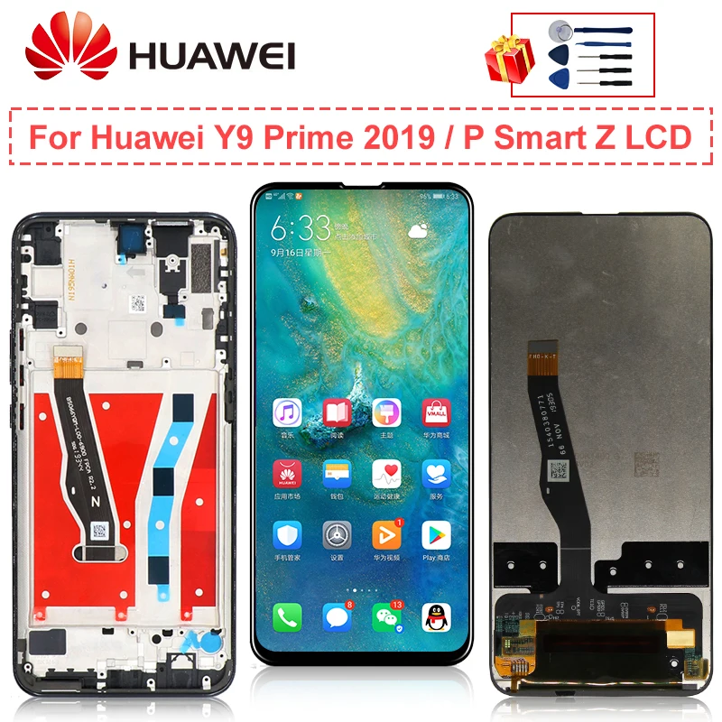 6 59 &quotдля Huawei P Smart Z экран Y9 Prime 2019 дисплей STK LX1 ЖК сенсорный дигитайзер Замена