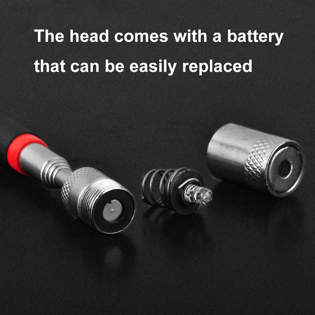 

Magnetic Pick-Up Tools Telescopic Adjustable With LED Light Picking Up Nuts Bolts Magnet Long Extendable Long Reach 80.8cm