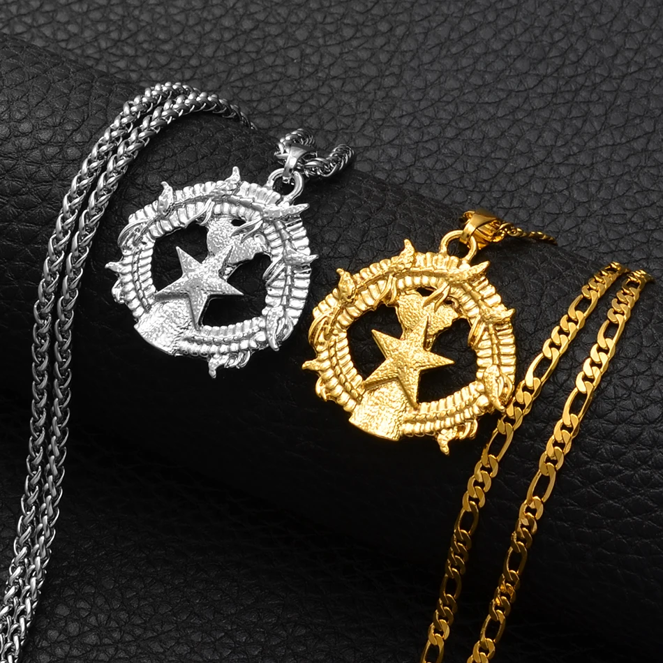 Anniyo Марианские острова кулон в форме флага Neckalces Гуам Сайпан Тиниан остров рота