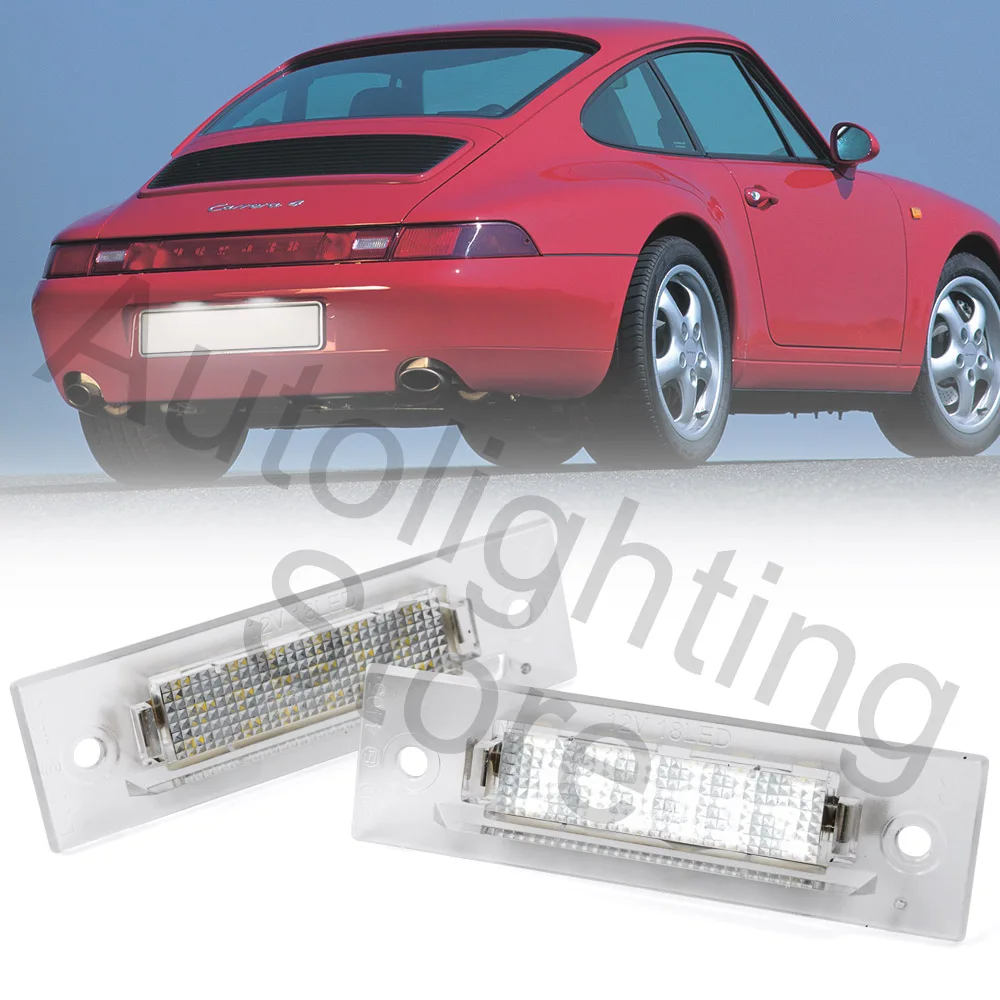 Задний номерной знак для Porsche 911 Carrera 928 964 968 993 Boxster 996 986-1989 OEM # 9646316200101C 2 шт.