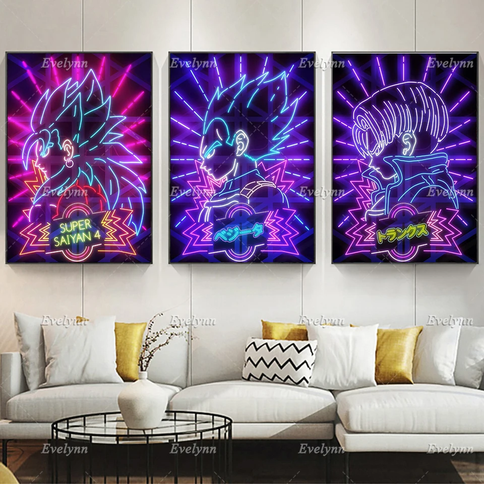 

Japanese Anime Dragon Ball Goku Canvas Posters And Prints Modern Living Room Cuadros Nordic Home Decor Painting Wall Art