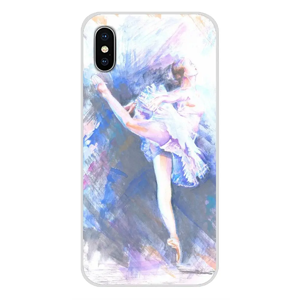 Рисунком балерины для девочек танцев Apple iPhone X XR XS 11Pro MAX 4S 5S 5C SE 6S 7 8 Plus ipod 5 6