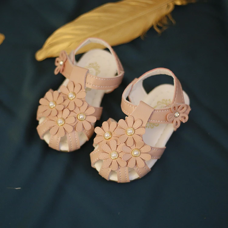 

baby toddler sandals kids girls sandals soft bottom baby shoes children infant girls princess shoes flower sandals non-slip 0-2