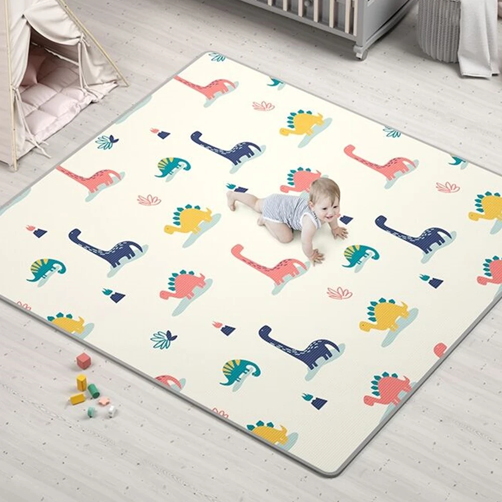 

Thicken 1cm Foldable Cartoon Baby Play Mat Xpe Puzzle Children's Mat High Quality Baby Climbing Pad Kids Rug Baby Games Mats