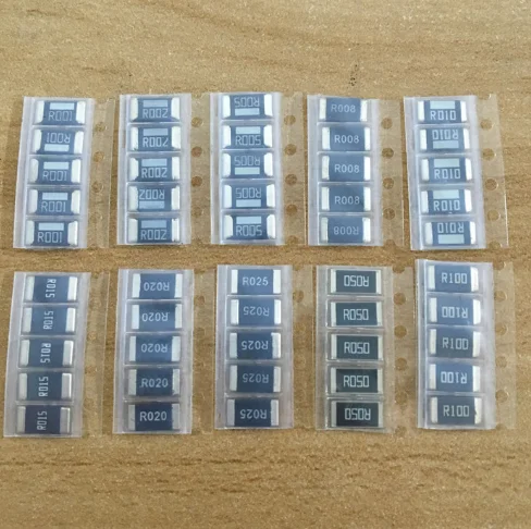 

Комплект образцов резисторов из сплава 2512 SMD 2 Вт, 10 kindsX5pcs = 50 шт R001 R002 R005 R008 R010 R015 R020 R025 R050 R100, 50 шт.