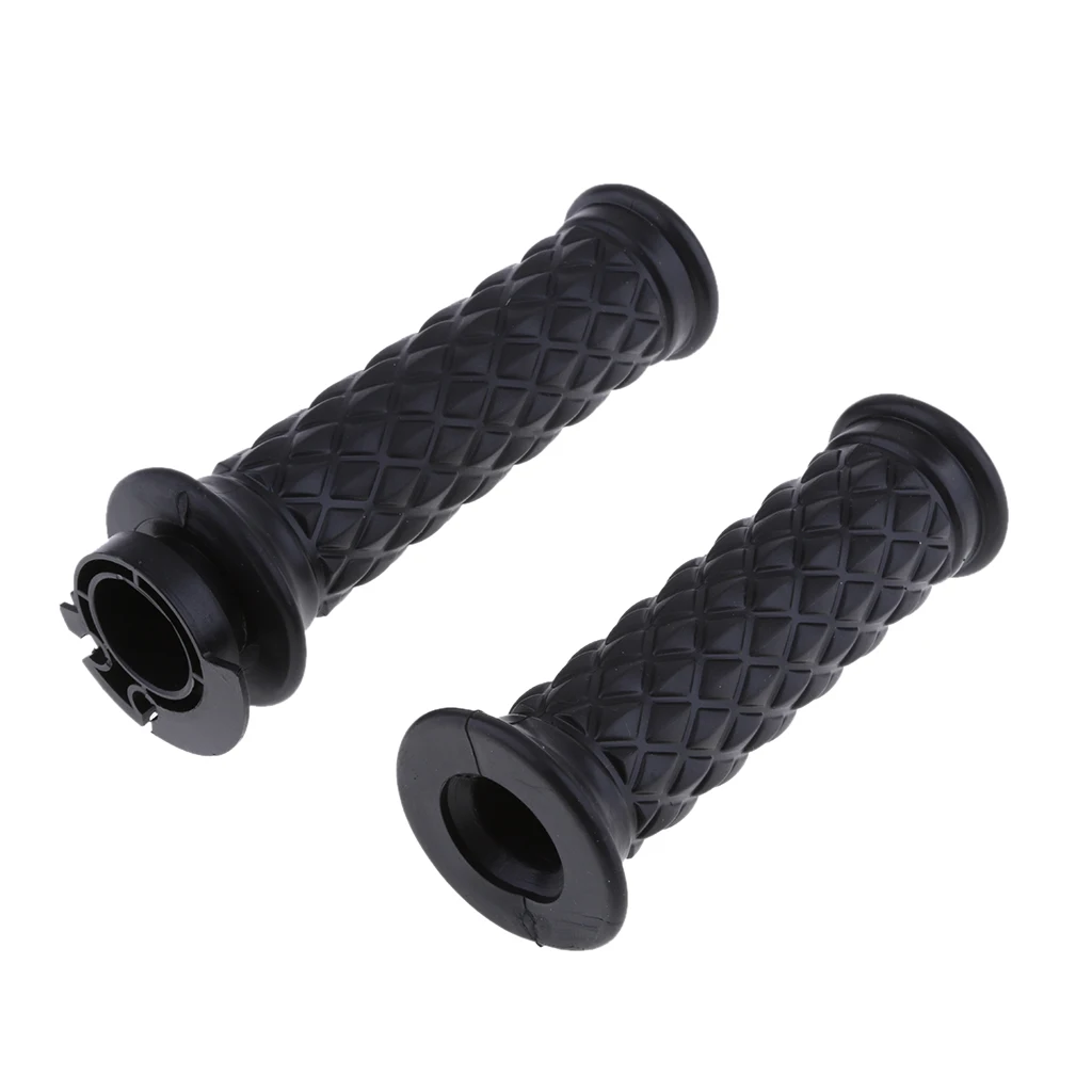 

Black Motorcycle Handlebar Comfort Rubber Hand Grips 7/8 inch 22mm - Easy installation