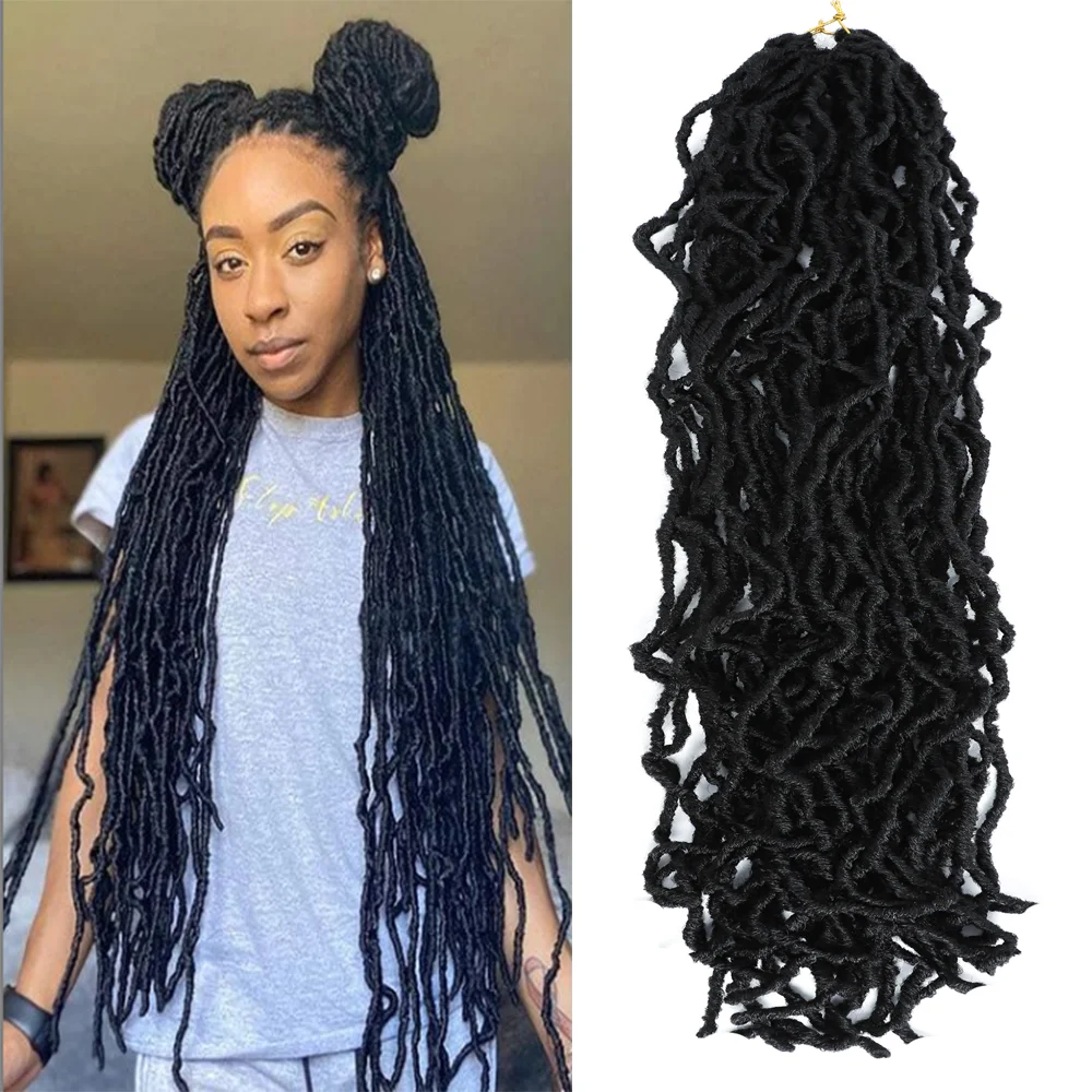 

Nu Faux Locs Crochet Hair 36 Inch Long Soft Faux Locs Braids Beauty Curly Dreadlock Synthetic Braiding Hair Extensions For Women