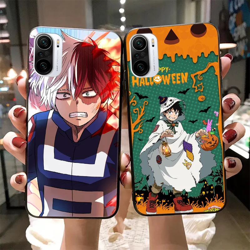 

Anime Hero academy Phone Case for Xiaomi Mi 11 10 Ultra Lite Pro Redmi K40 pro game POCO F2 F3 M3 X2 X3 Anti-drop case