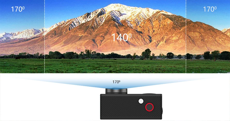 Оригинальная Экшн-камера eken H9R H9 Ultra HD 4K WiFi с 2,4G пультом дистанционного управления 2," экраном 30 м водонепроницаемая Спортивная мини-камера