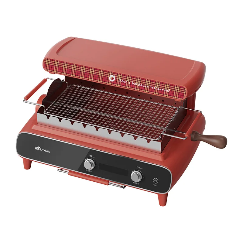 

Little Bear Electric Grill Household Smokeless Barbecue DKL-B15F1 Indoor Infrared Automatic Rotating Skewers Machine