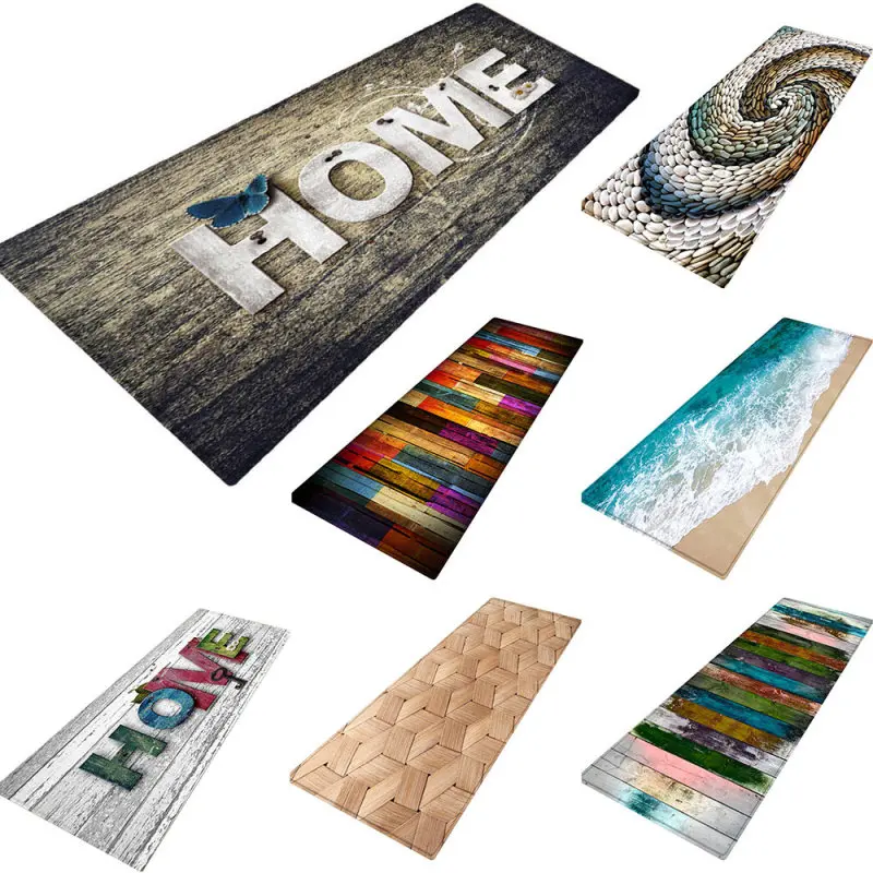 

Fuwatacchi Non-Slip PVC Carpet Bedroom Hallway Home Kids Bathroom Rug Water Absorbent Floor Pats Multi Color Decorative Doormats
