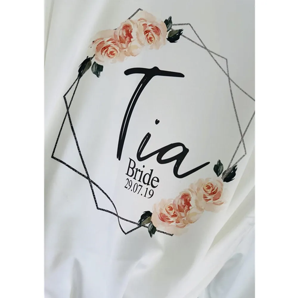 Комплект румян с зеленой сумкой для невесты персонализированные атласные