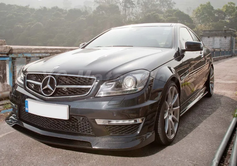 

Car Accessories Carbon Fiber RZ RBS II Style Front Lip Fit For 2012-2013 W204 C63 Sedan Coupe Front Bumper Lip