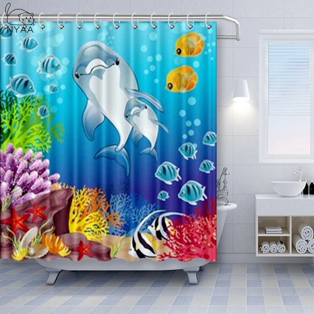 Подводная душевая занавеска NYAA в стиле ретро гранж морское судно Промышленный