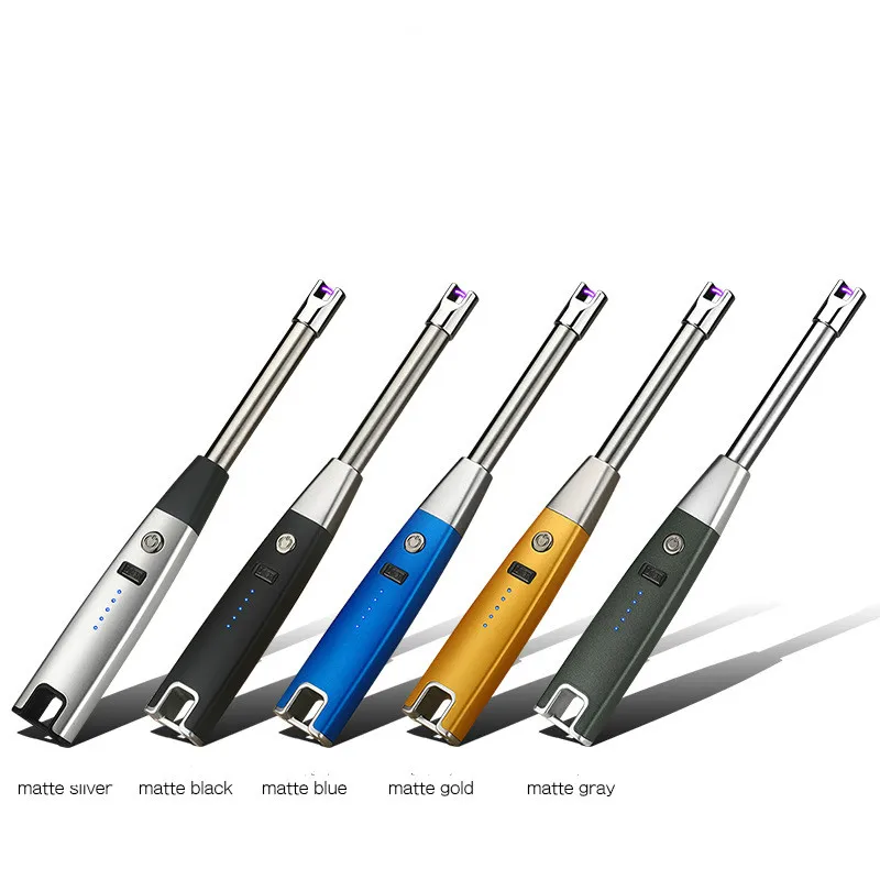 Новинка зажигалка для кемпинга барбекю кухни USB зарядка Электронная дисплей